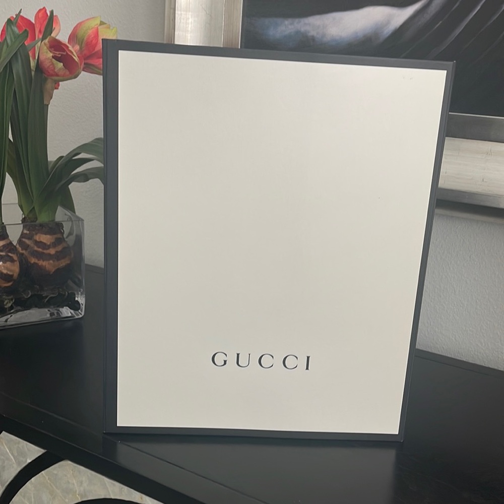 New Authentic Extra large GUCCI Empty Gift Flip Box Storage Organizer
